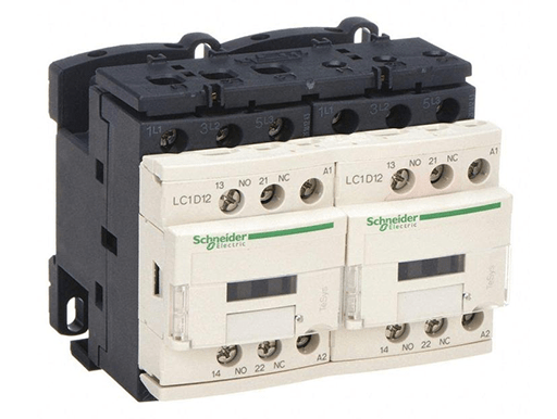 Schneider Electric 24VDC IEC Magnetic Contactor No. of Poles 3, Reversing: Yes, 12 Full Load Amps-Inductive